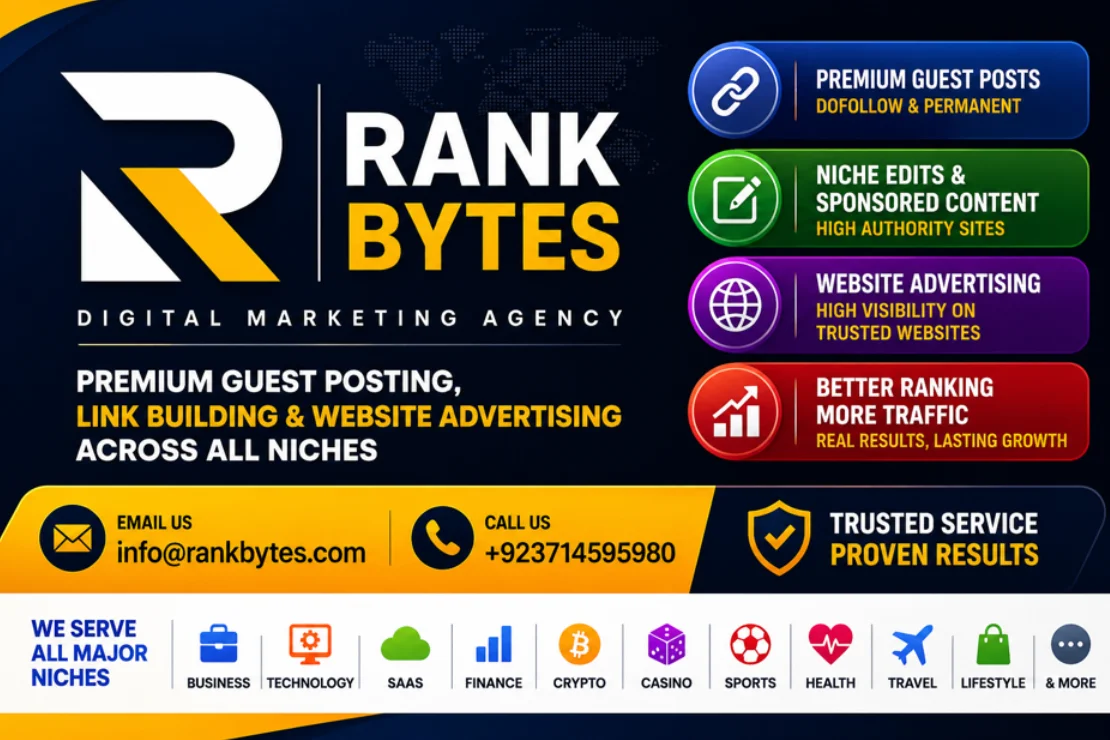 Rank Bytes Authority Website Guest Post Placements